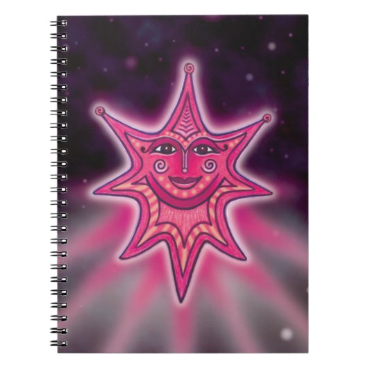 Carnet Hot Rose Smiling Star (Devant)