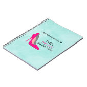 Carnet Hot Rose Stiletto High Heel Chaussure Chic Busines (Côté gauche)