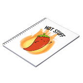 Carnet Hot Stups Funny Red Hot Chili Pepper Pun (Côté gauche)