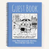 Carnet Hotel Guest Book avec Nom de l'hébergement (Devant)