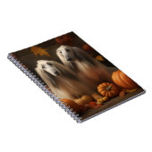 Carnet hound afghan Chiot Automne Citrouille de plaisir (Côté Droit)