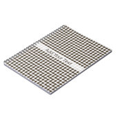 Carnet Houndstooth de Brown Combination par Shirley Taylo (Côté gauche)