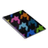 Carnet Houndstooth : imitation de toile brute. (Côté Droit)