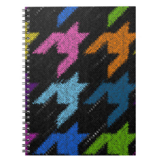 Carnet Houndstooth : imitation de toile brute.