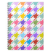 Carnet Houndstooth Multicolor+White Big Motif (Devant)
