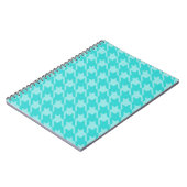 Carnet Houndstooth Turquoise (Côté gauche)