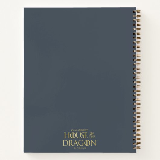 Carnet HOUSE of the Dragon | Golden Filigree Dragon Crest (Dos)