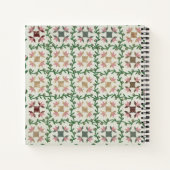 Carnet Housse de couette en rose et vert (Dos)