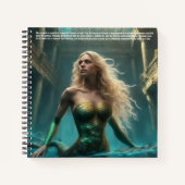 Carnet Housse dure de légende de sirène (Devant)