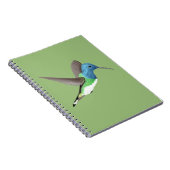 Carnet Hovering Jacobin Hummingbird - transparent. (Côté Droit)