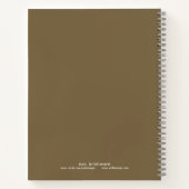 Carnet Howard le bloc-notes de finition maison (Dos)