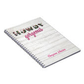 Carnet Howdy Gorgeous Country Western Chic Floral (Côté Droit)