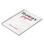 Carnet Howdy Gorgeous Country Western Chic Floral (Côté gauche)