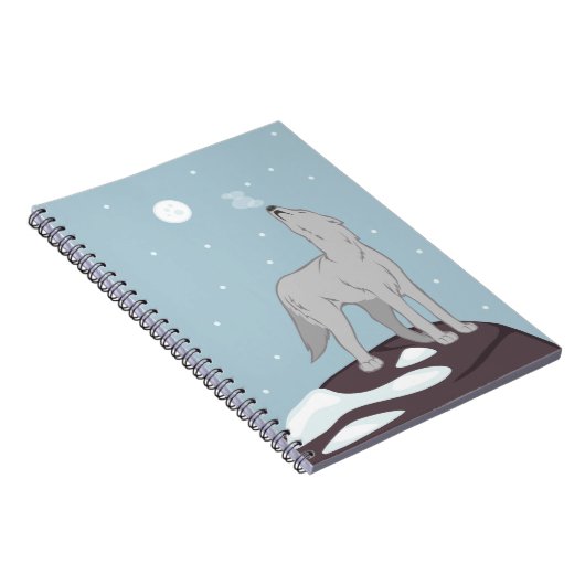 Carnet Howling Arctic Wolf (Côté Droit)