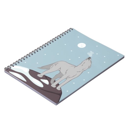 Carnet Howling Arctic Wolf (Côté gauche)