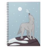 Carnet Howling Arctic Wolf (Devant)