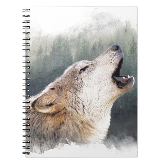 Carnet Howling loup (Devant)