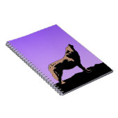 Carnet Howling Wolf at Sunset - Art faunique original (Côté Droit)