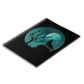 Carnet Howling Wolf Forest Animal Moon Nature Love (Côté gauche)