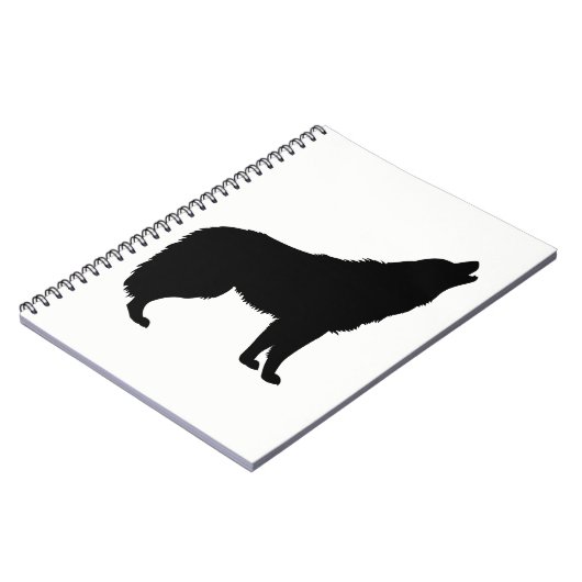 Carnet Howling Wolf Silhouette (Côté gauche)