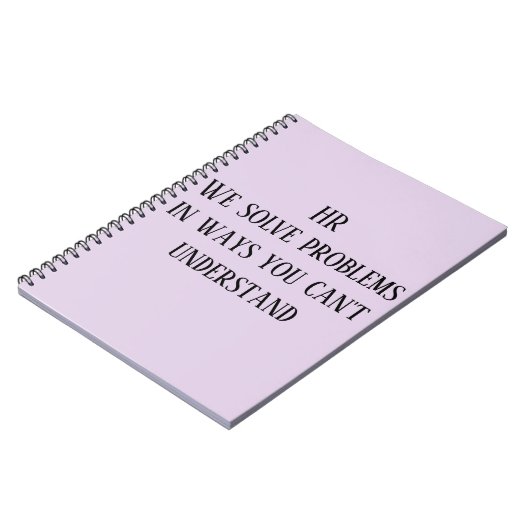 Carnet HR Nous résolvons les problèmes de manière incompr (Côté gauche)