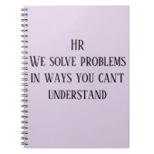 Carnet HR Nous résolvons les problèmes de manière incompr (Devant)