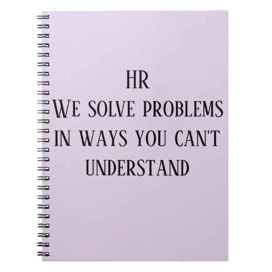 Carnet HR Nous résolvons les problèmes de manière incompr (Devant)