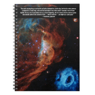 Carnet Hubble Nebula Scientist Quotation Notebook