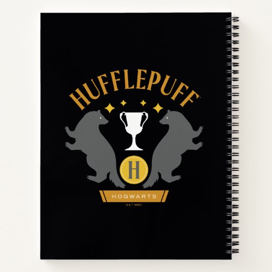Carnet HUFFLEPUFF™ Badger and Cup House Pride Graphisme (Dos)
