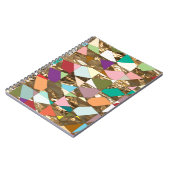 Carnet Huile d'or couleur Abstraite (Côté gauche)