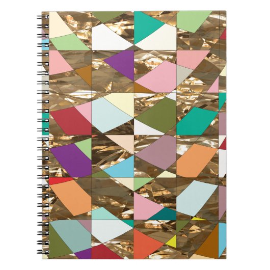 Carnet Huile d'or couleur Abstraite (Devant)