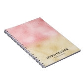 Carnet Huile rose et or Ombre (Côté Droit)