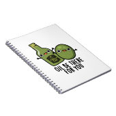 Carnet Huile Soyez Là Pour Vous Amusant Pun Olive (Côté Droit)