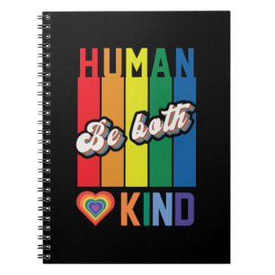 Carnet Human Be Kind Rainbow LGBTQ