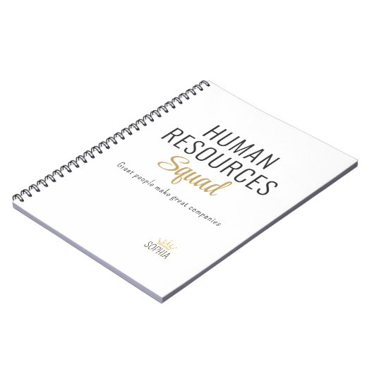 Carnet Human Resources Squad – Personalized Notebook (Côté gauche)