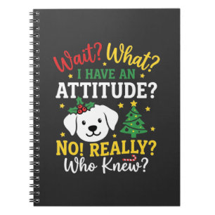 Carnet Humeur de chien de Noël Humour de fêtes