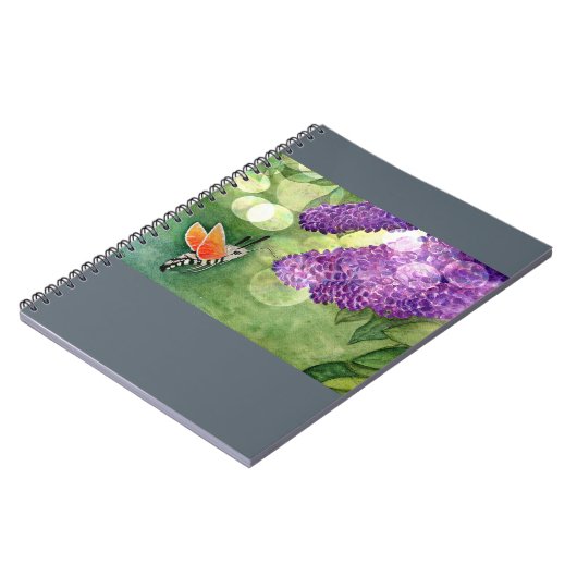 Carnet Hummingbird Hawk Moth and Lilacs (Côté gauche)