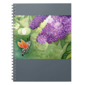 Carnet Hummingbird Hawk Moth and Lilacs (Devant)