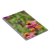 Carnet Hummingbird Zinnia Flowers (my photography) (Côté Droit)