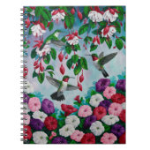 Carnet Hummingbirds à Fuchsia Flower Garden (Devant)