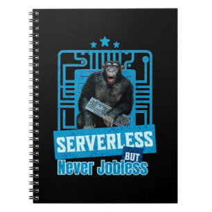 Carnet Humour de développeur singe drôle sans serveur