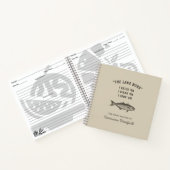 Carnet Humour de pêche à la ligne Recettes de poisson per (Intérieur)