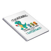 Carnet Humour de professeur Teachersaurus avec de petits (Côté Droit)
