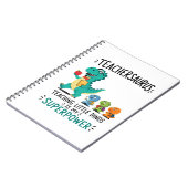 Carnet Humour de professeur Teachersaurus avec de petits (Côté gauche)