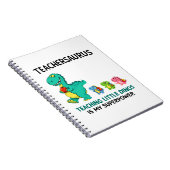 Carnet Humour de professeur Teachersaurus avec de petits  (Côté Droit)