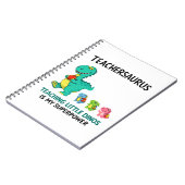 Carnet Humour de professeur Teachersaurus avec de petits  (Côté gauche)