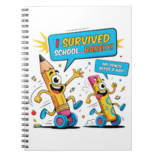 Carnet Humour de survie Classe Crayon Sieste