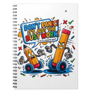 Carnet Humour d'étude panique à l'examen