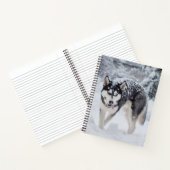 Carnet Husky dans la neige (Intérieur)