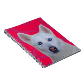 Carnet Husky Sibérien Blanc (Côté Droit)